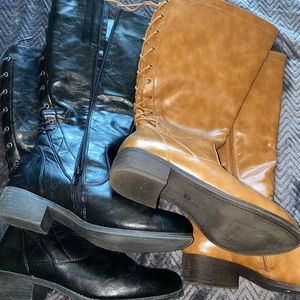 KNEE HIGH BOOTS BOTH PAIRS COME TOGETHER!!  👢